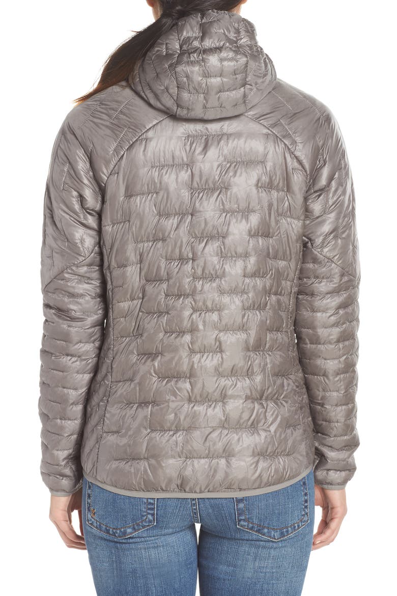 Micro Puff Hoodie, Alternate, color, FEATHER GREY