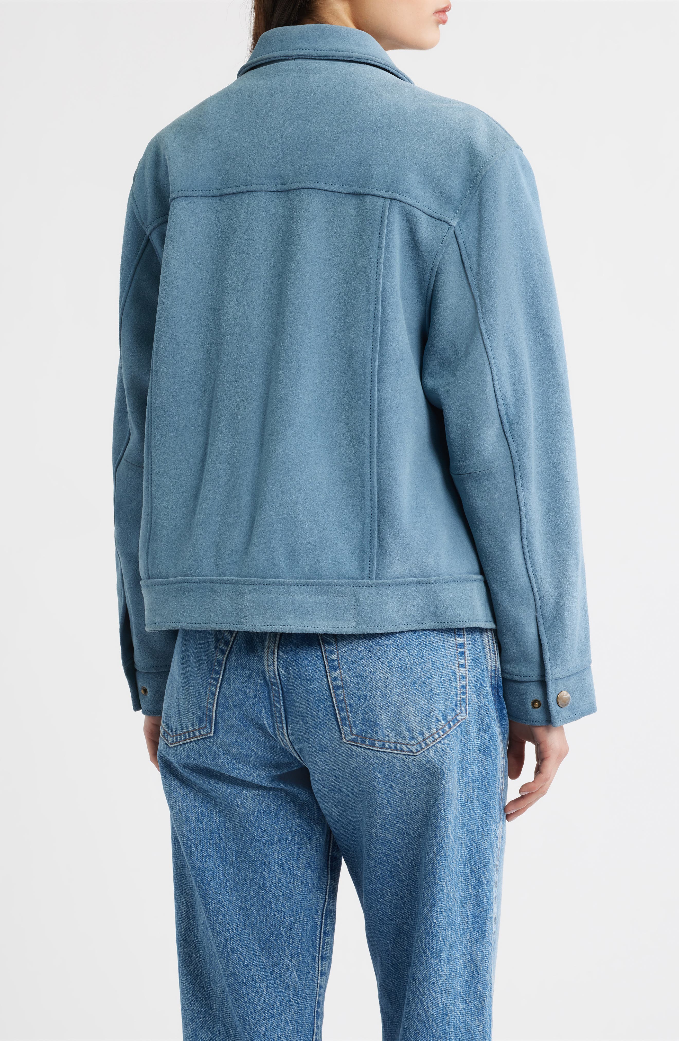 Frye Cow Split Leather Jacket (Women) | Nordstrom