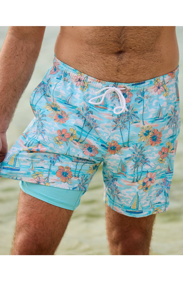 Kenny Flowers The BVIs - All Day Athleisure Shorts, Alternate, color, Light Blue