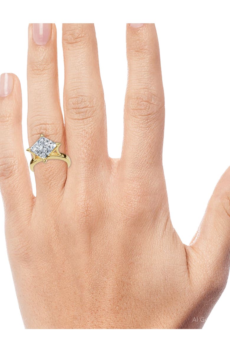 Bliss Diamond Certified 3Ct Princess Cut Diamond Solitaire Engagement Ring Lab Grown, Alternate, color, 