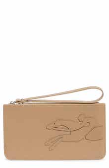 Longchamp Leather Wristlet