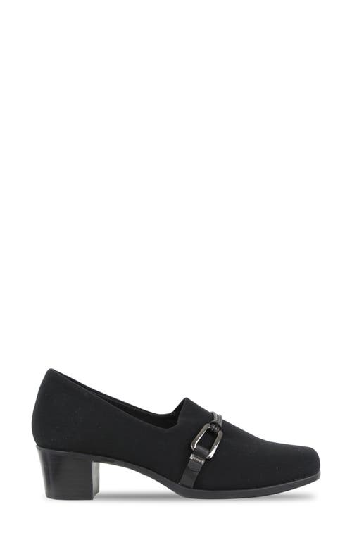 Munro Cindi Womens Stacked Slip On Pumps In Black