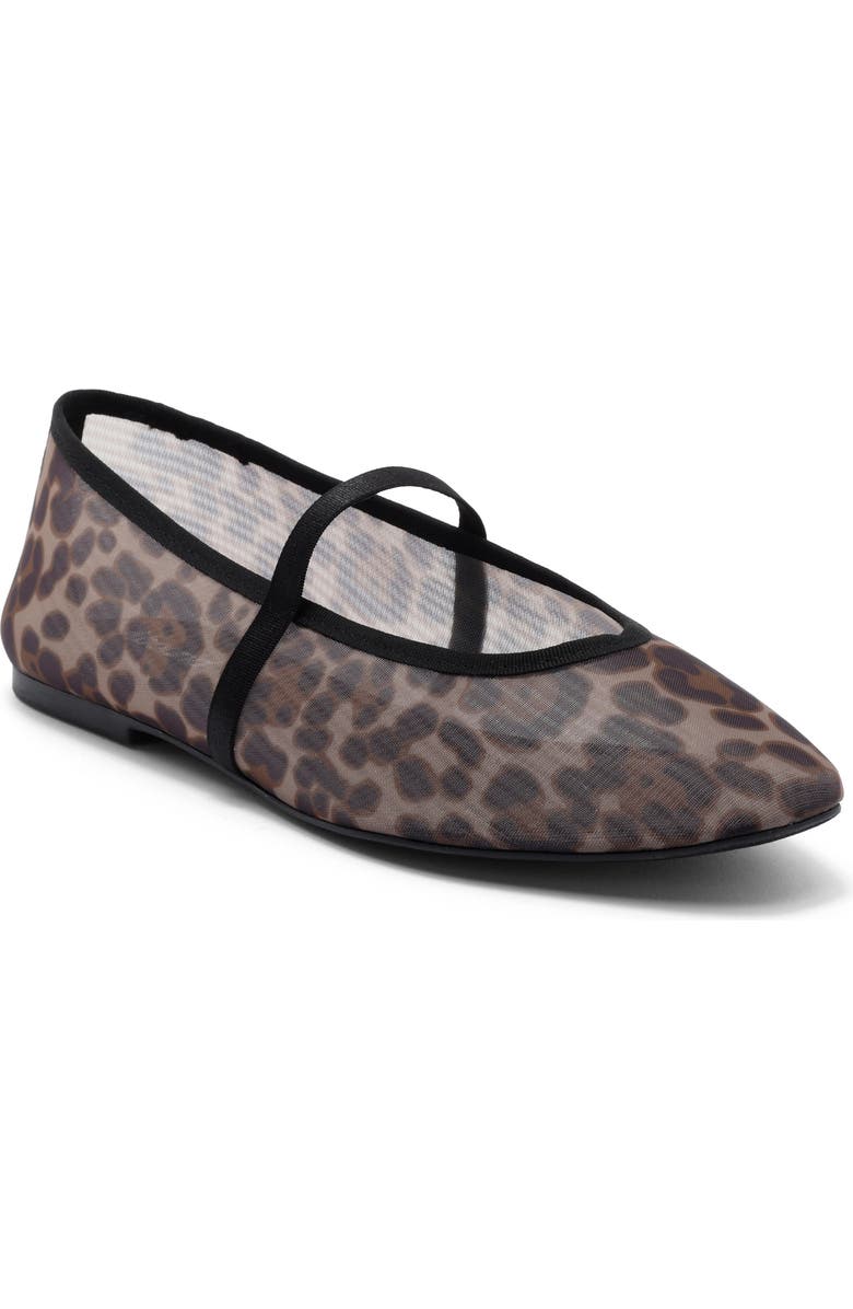 Abound Abigail Mesh Ballet Flat, Main, color, Brown Dark Leopard