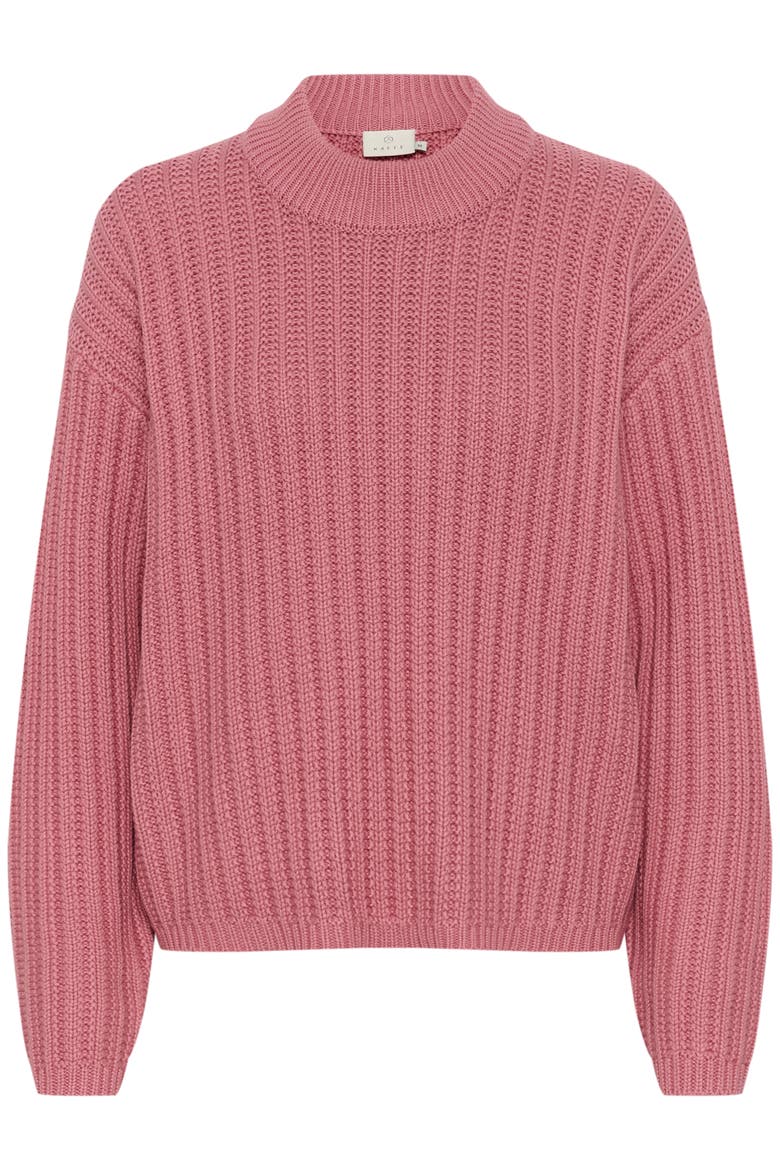 KAbess Crew Neck Long Sleeve Pullover, Alternate, color, Mesa Rose