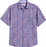 Tommy Bahama Coastal Ease Geo Rio Floral IslandZone® Short Sleeve Button-Up Shirt
