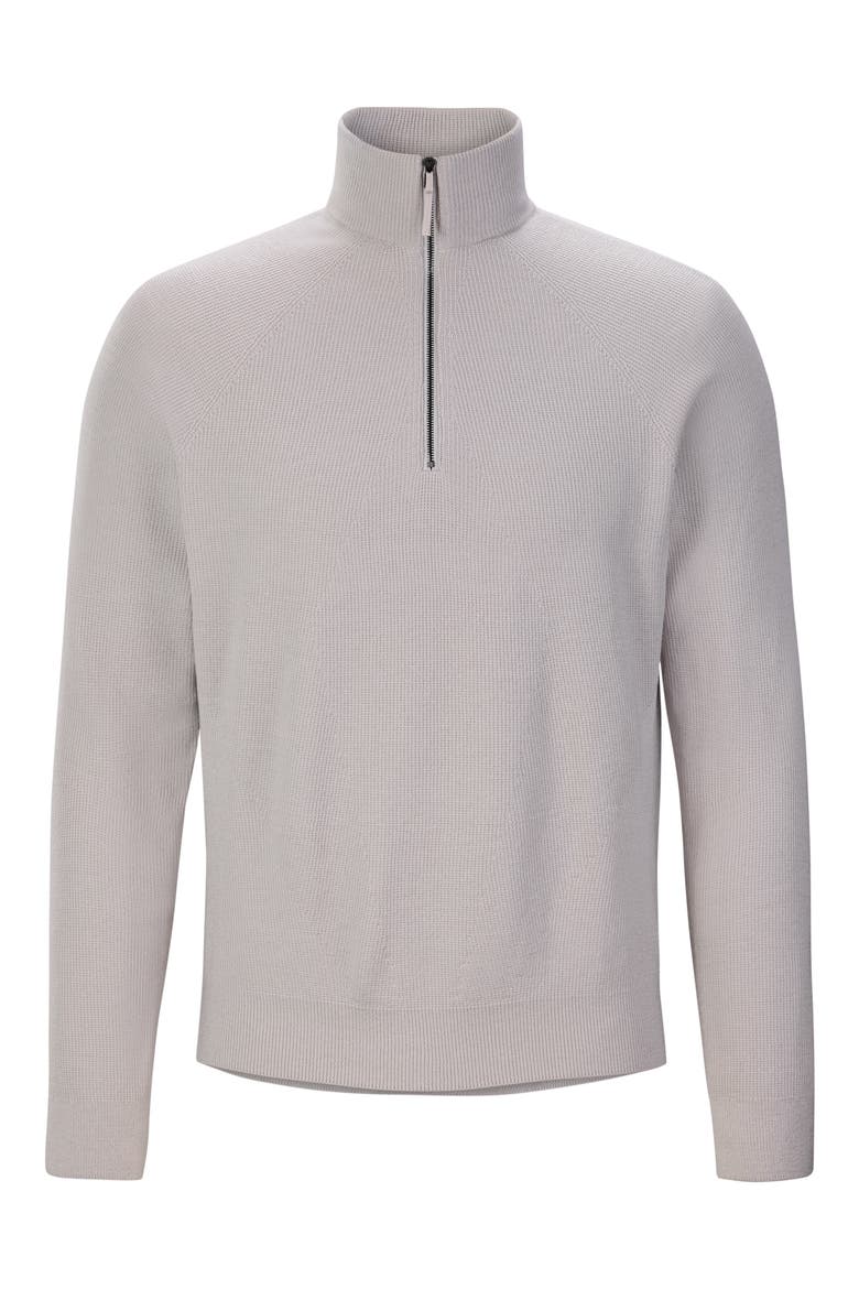 Conic Wool Half Zip Pullover, Alternate, color, SILKSTONE