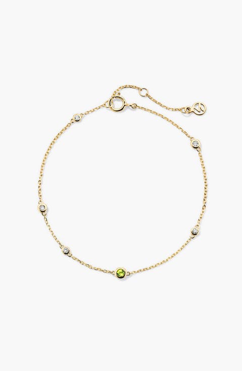 Gemstone Station Bracelet
