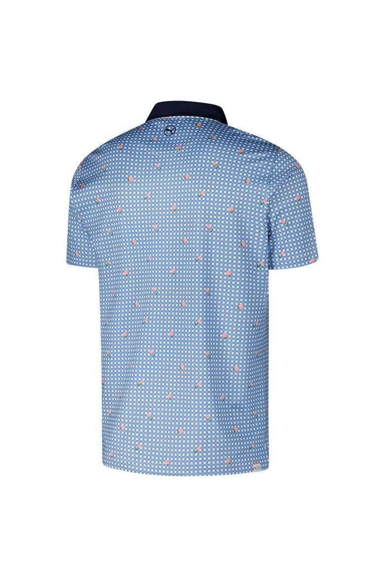 Men's Puma Blue Kentucky Derby Kentucky Derby Pique Gingham Polo, Alternate, color, Blue