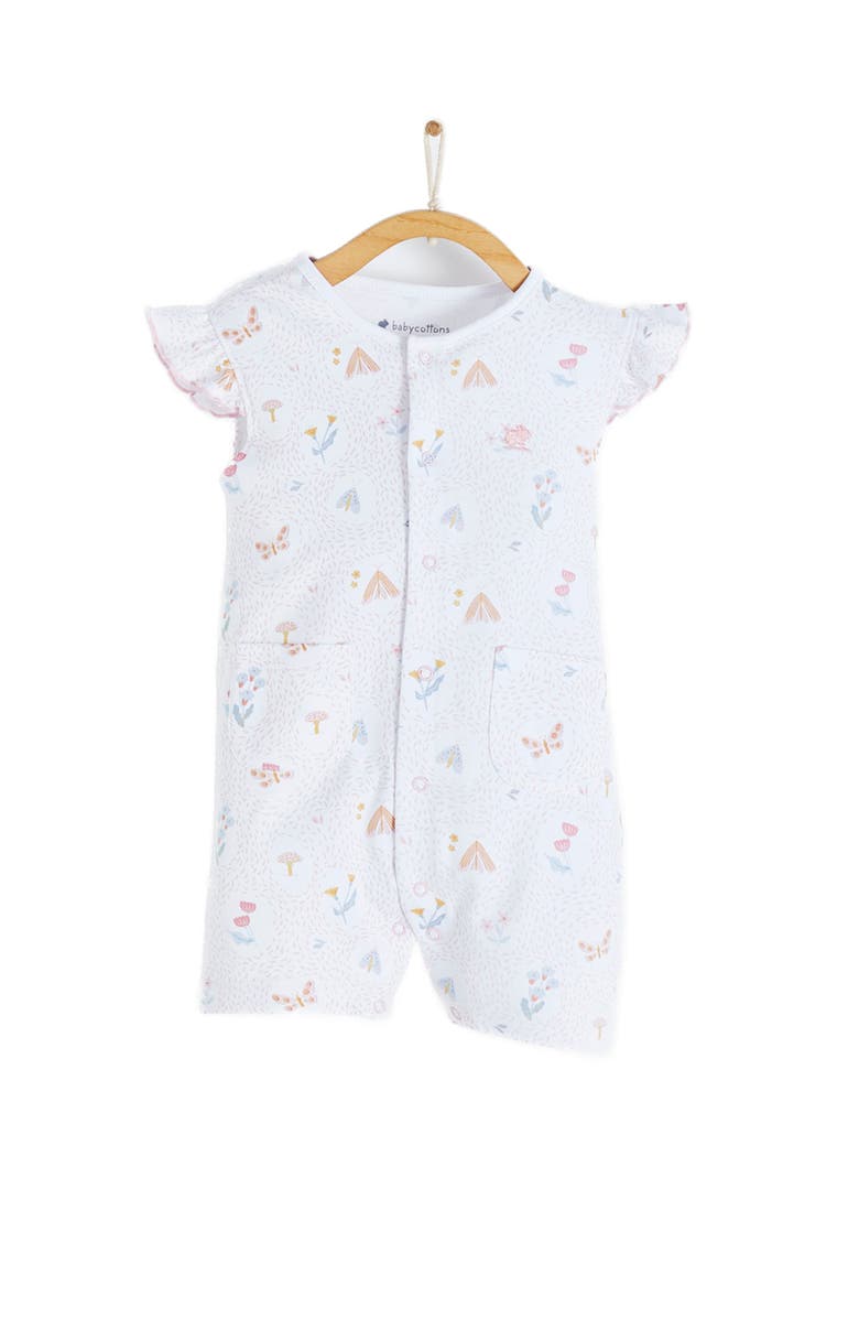 Babycottons Premium Peruvian Pima Cotton Delphine Short Romper for Infant, Main, color, 