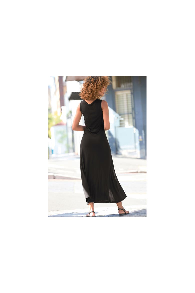 Keyhole Detail Maxi Dress, Alternate, color, Black