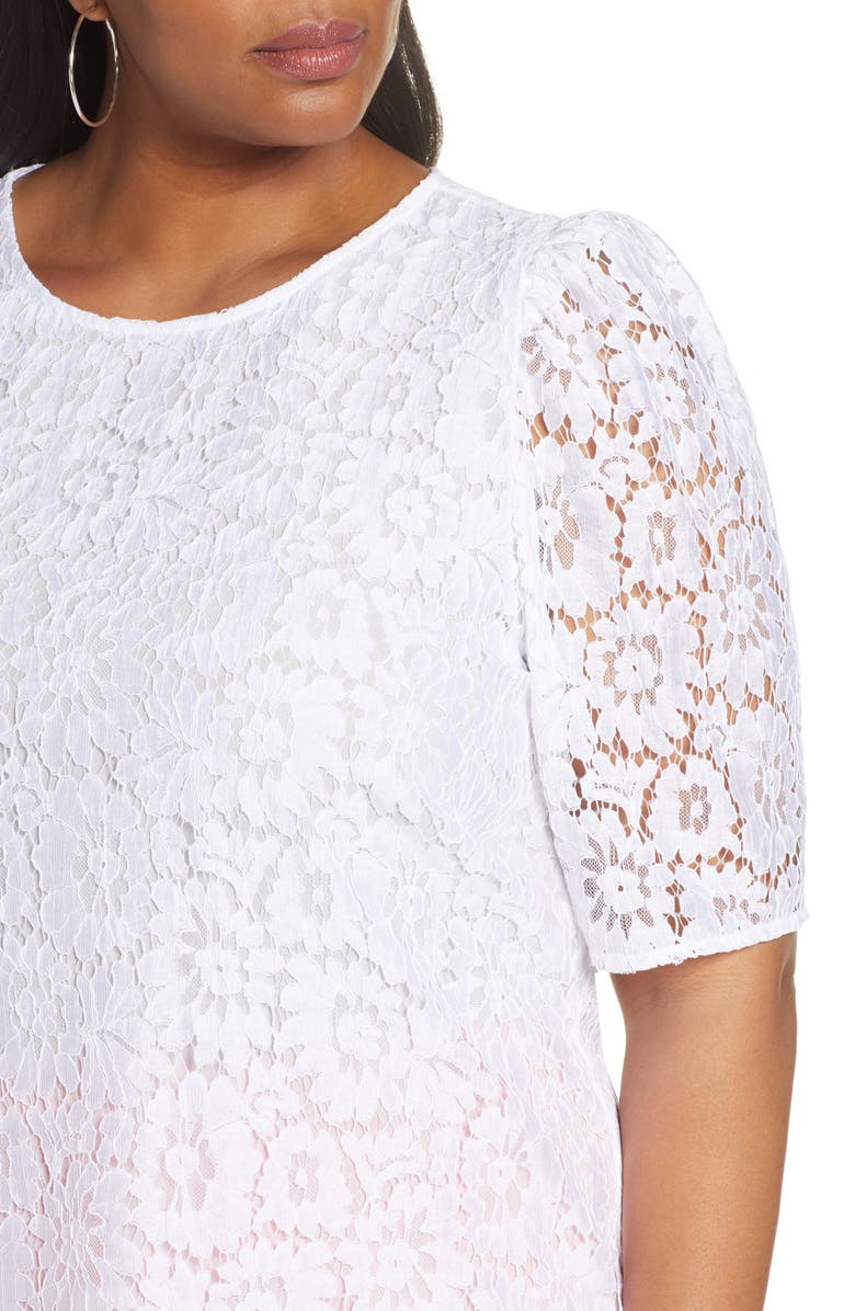 Halogen<sup>®</sup> Lace Puff Sleeve Top, Alternate, color, 
