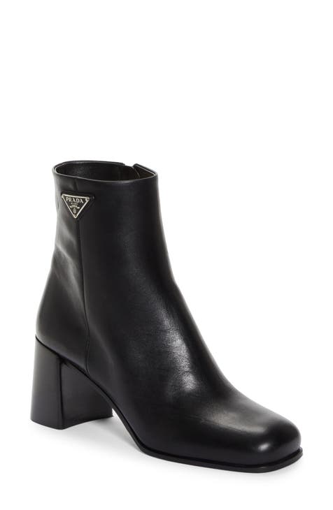 Medium heel ankle boots best sale