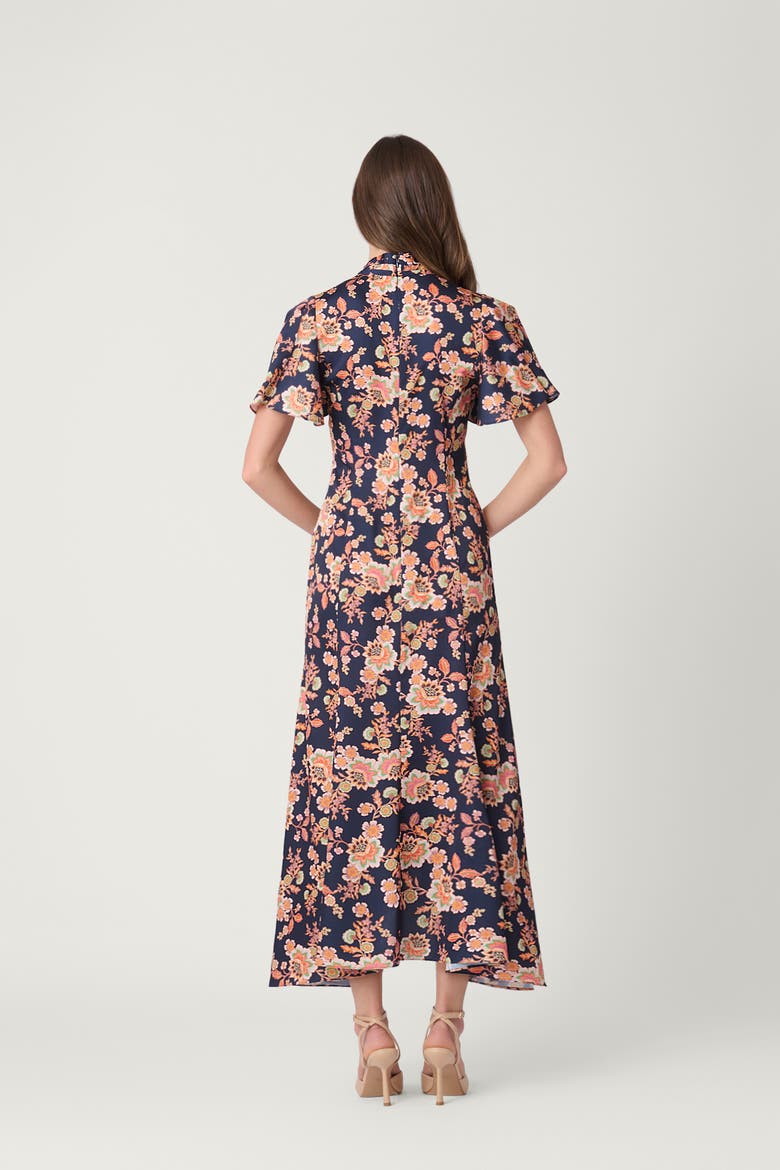 Apollo Floral Cinnie Dress, Alternate, color, Navy Multi