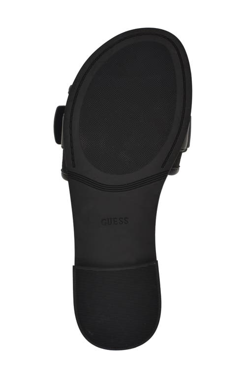 Guess Women's Elyze Quattro G Slip-on Slide Flat Sandals In Black