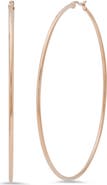 STEELTIME 18k Rose Gold Plated Hoop Earrings