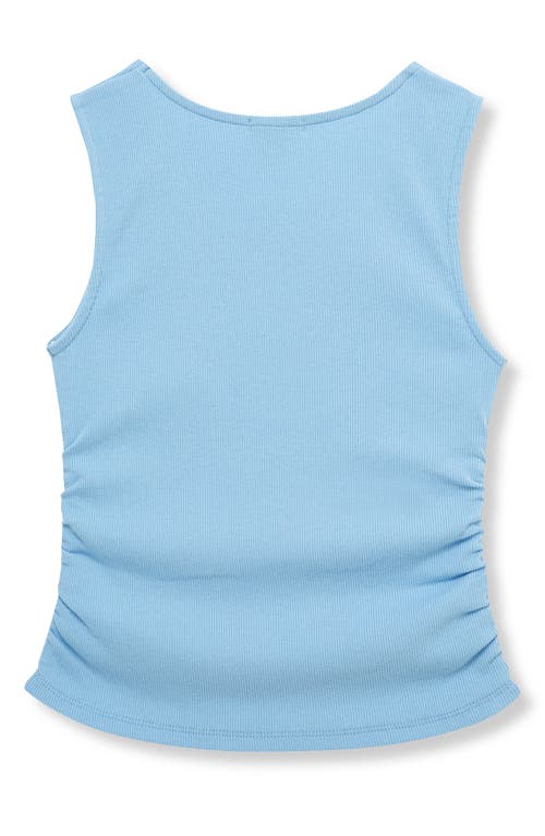 Habitual Kids Kids' Ruched Rib Tank In Light Blue