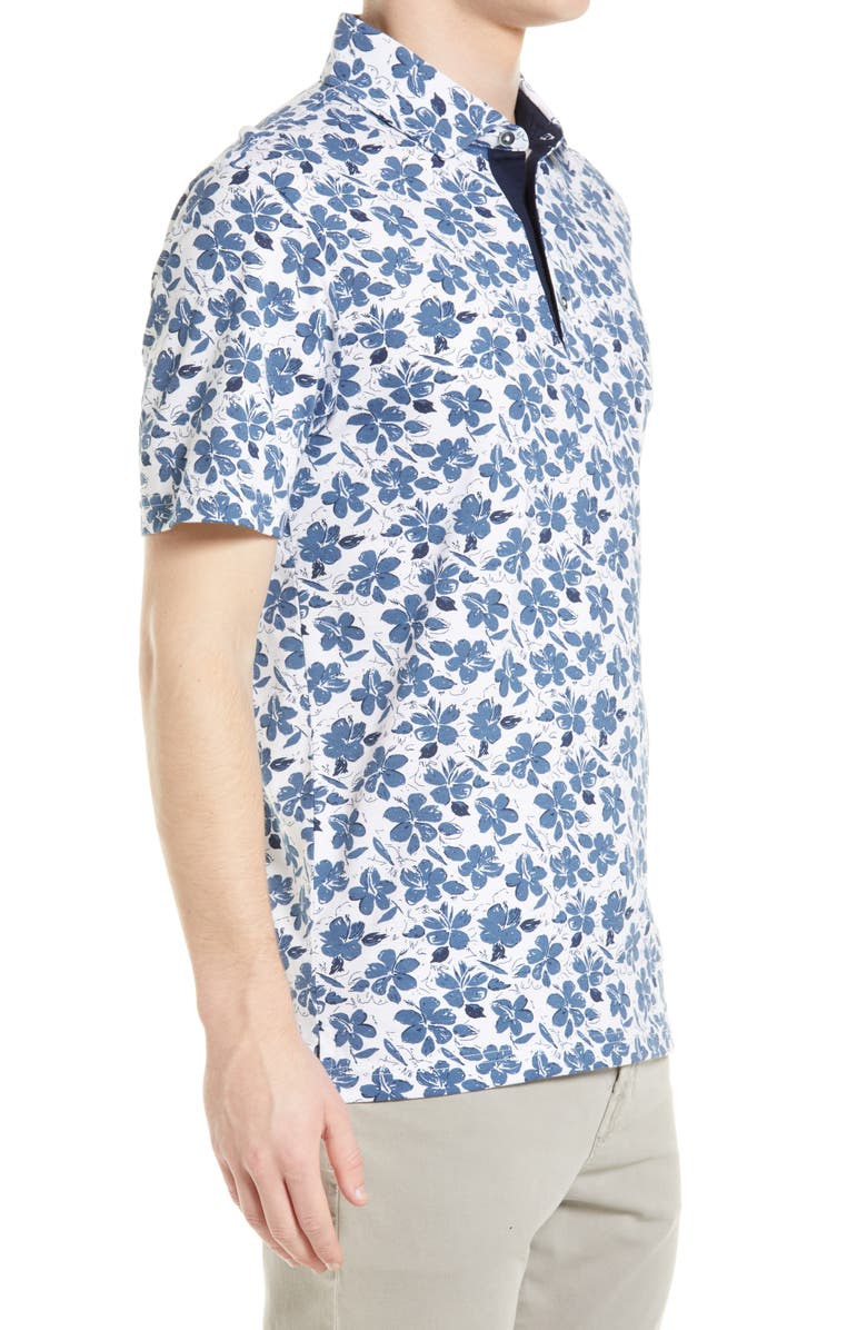 Brax Pico Floral Polo, Alternate, color, 