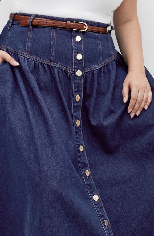 CITY CHIC CITY CHIC DENIM MAXI SKIRT