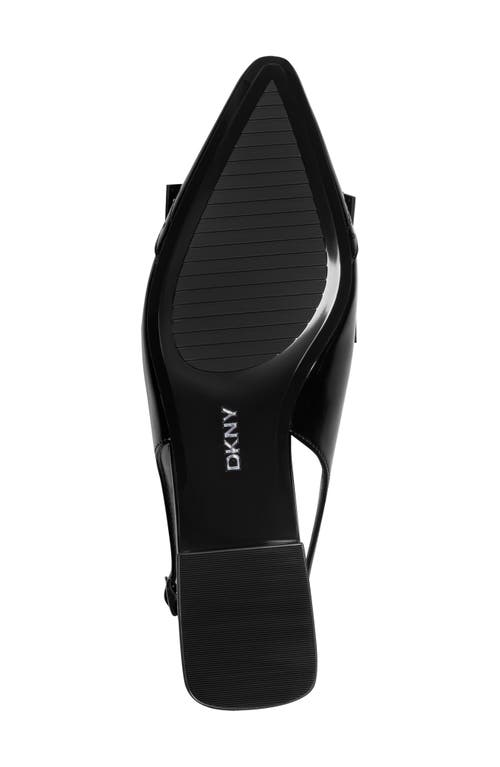 Dkny Caxine Slingback Penny Loafer Flat In Black