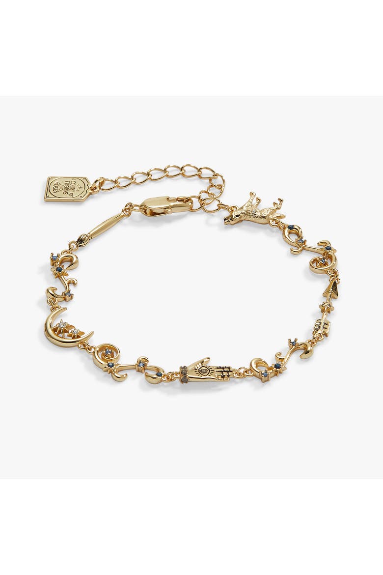 A Court of Thorns and Roses Feyre Archeron Linear Bracelet, Main, color, Gold