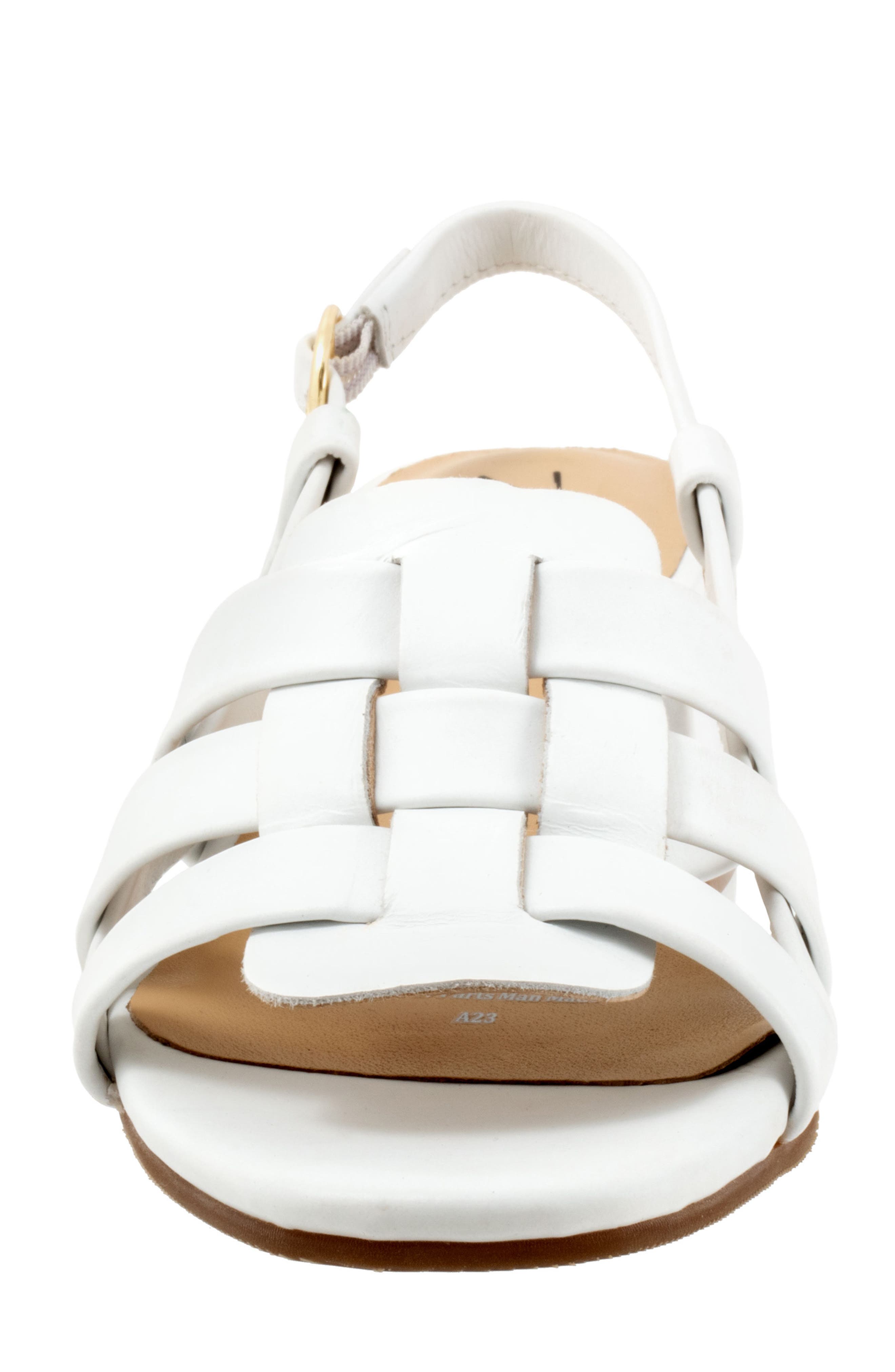 Trotters Luna Cage Sandal, Alternate, color, White
