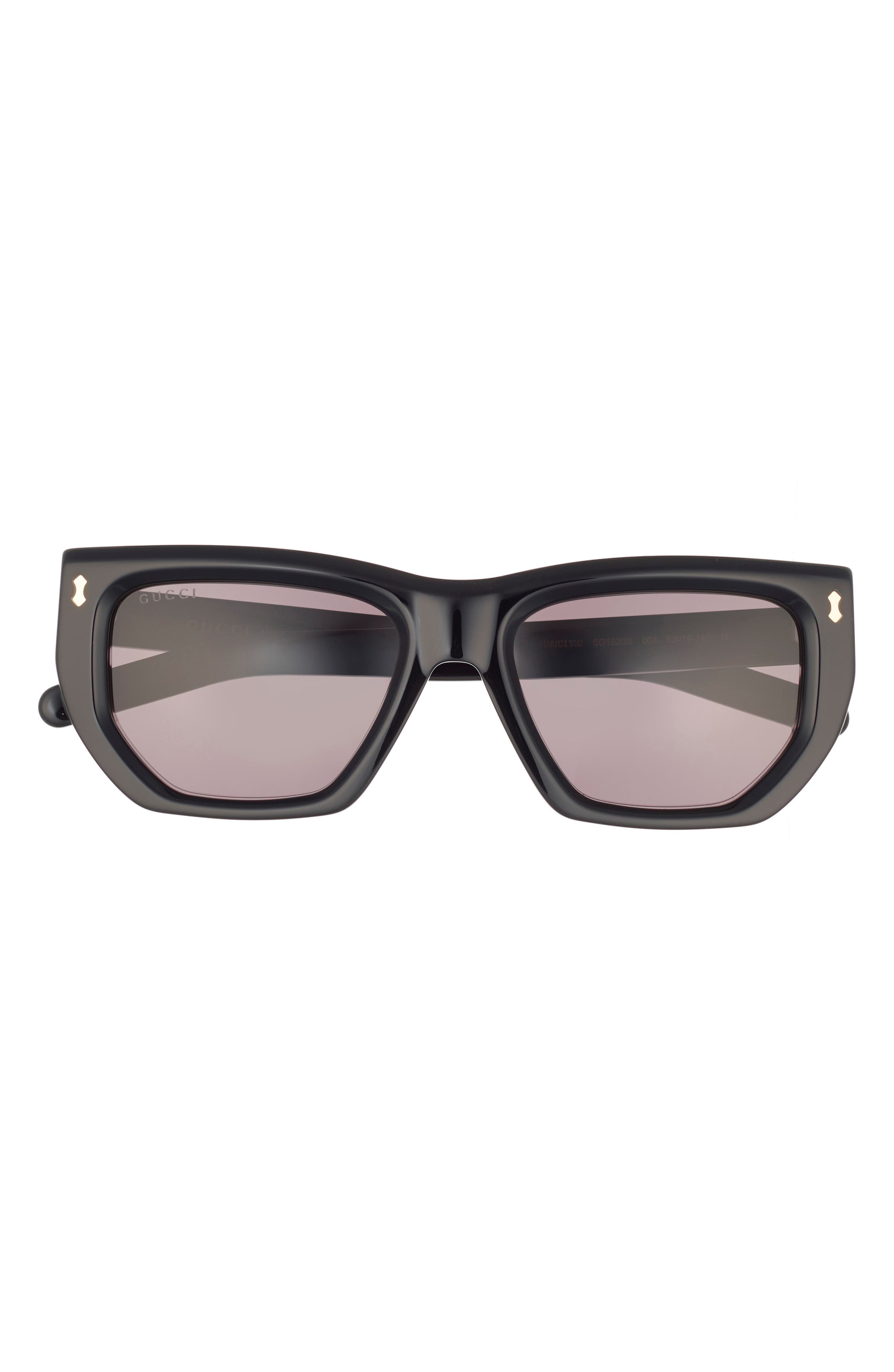 53mm Rectangular Cat Eye Sunglasses