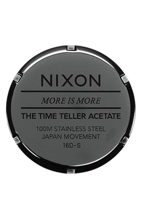 Nixon Time Teller Acetate Bracelet Watch, 40mm In Brown