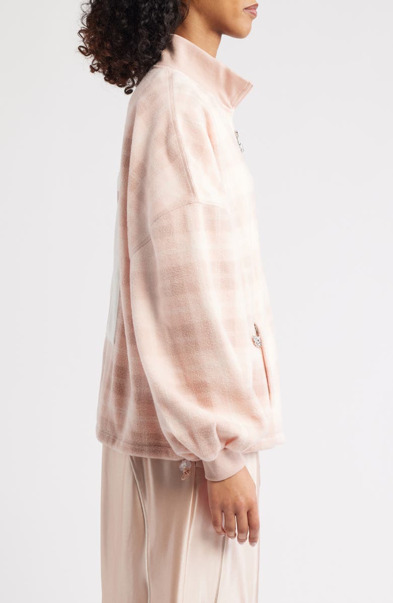 BOYS LIE Alex On My Team A1 Quarter Zip Pullover, Alternate, color, Pink Plaid