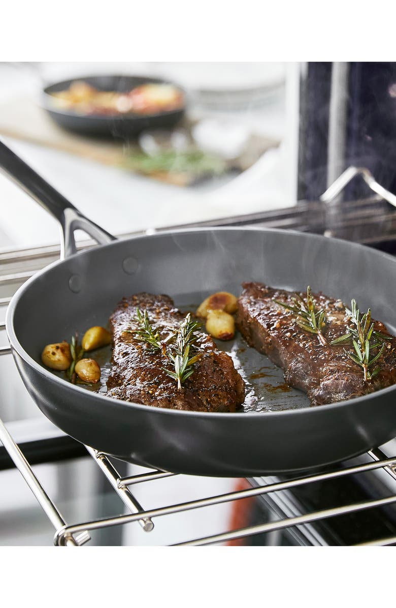 GreenPan GP5 10-Inch & 12-Inch Anodized Aluminum Ceramic Nonstick Frying Pan Set, Alternate, color, Cocoa