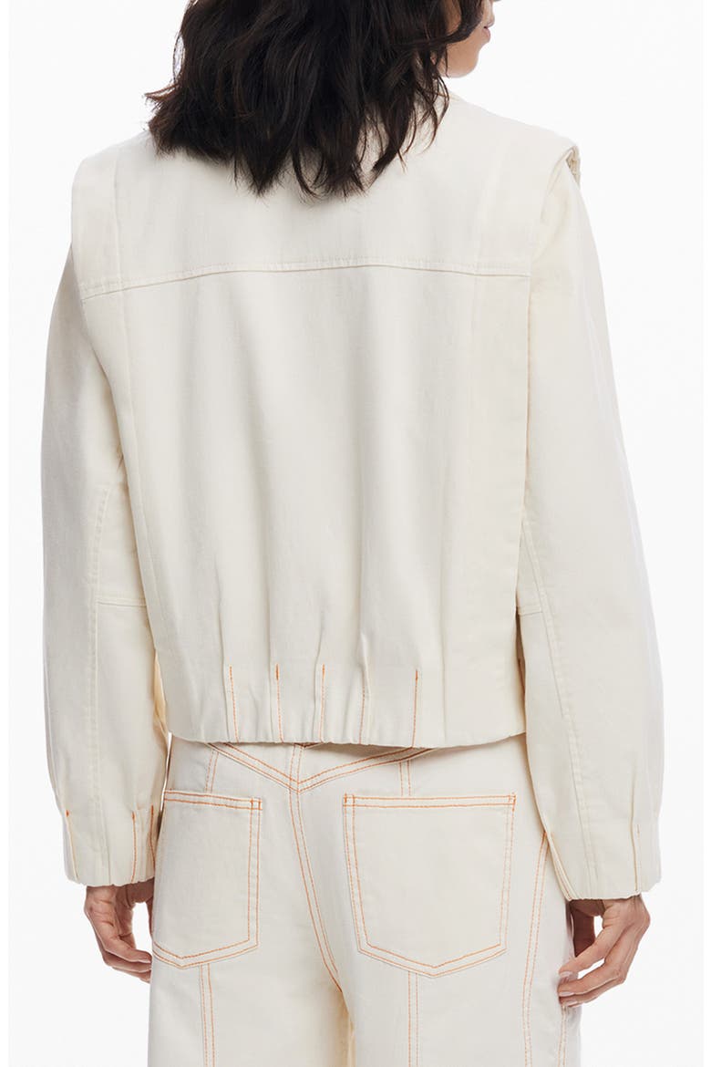 Double Breasted Crop Jacket, Alternate, color, LIGHT BEIGE