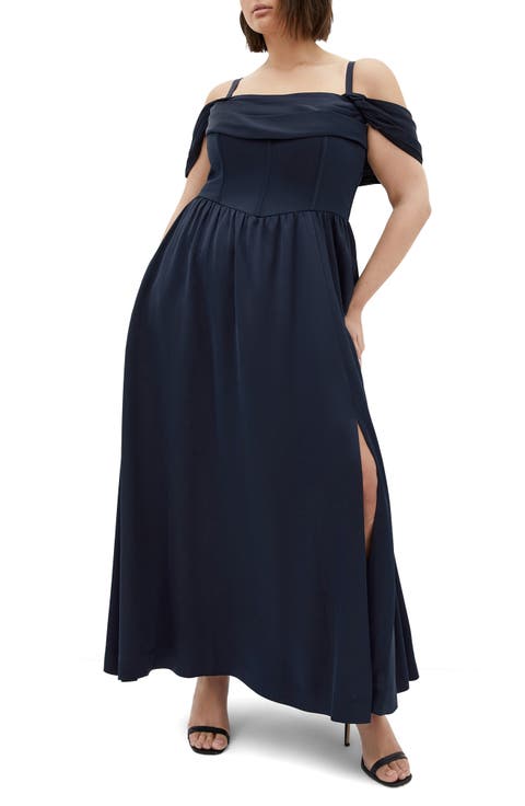 Angel Love Corset Maxi Dress (Plus)