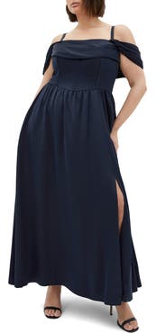 City Chic Angel Love Corset Maxi Dress