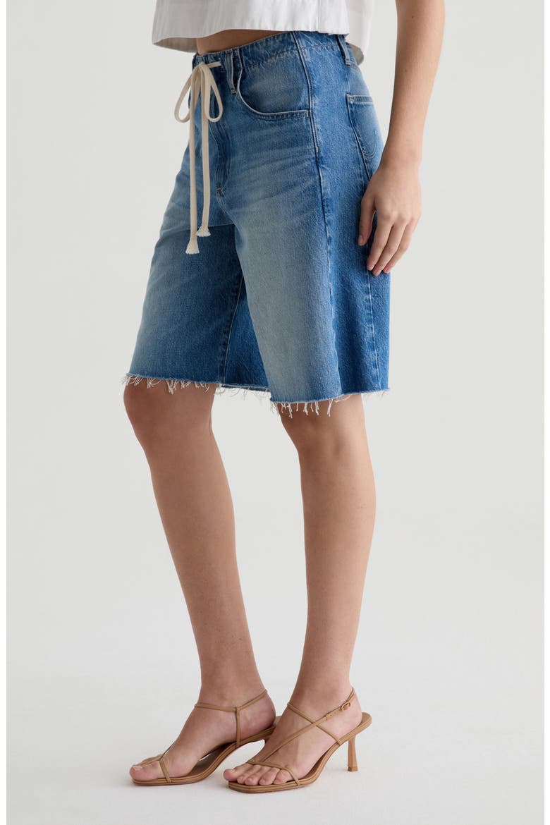 Hattie Raw Hem Denim Shorts, Alternate, color, SWEETWATER