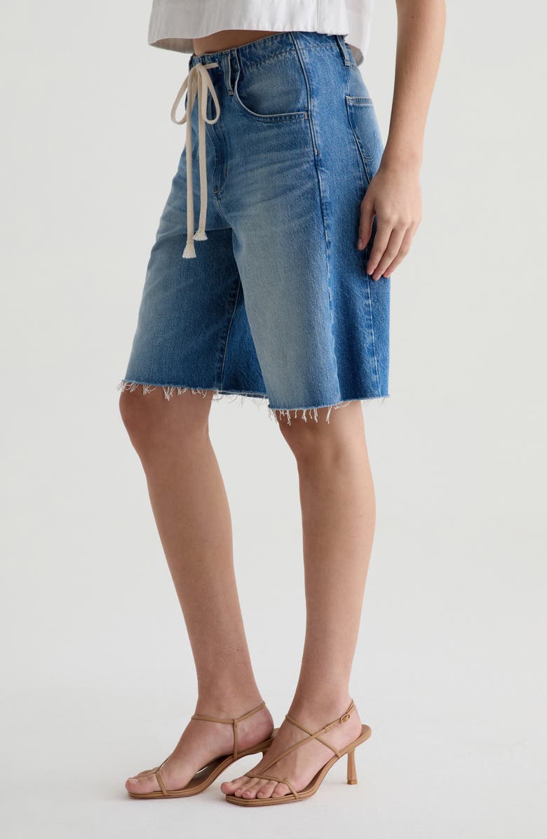 AG Hattie Raw Hem Denim Shorts, Alternate, color, Sweetwater