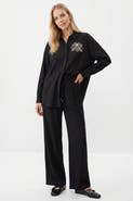 Exquise Morganne High Rise Wide Leg Woven Pants