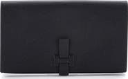 Pre-Owned Hermes New H Passant Wallet Leather Long