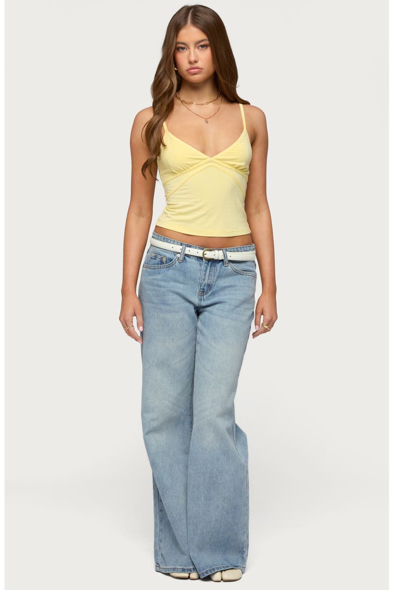 Evianna Double Tie Back Camisole, Alternate, color, YELLOW