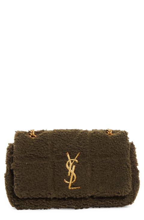 Small Jamie Genuine Shearling Shoulder Bag