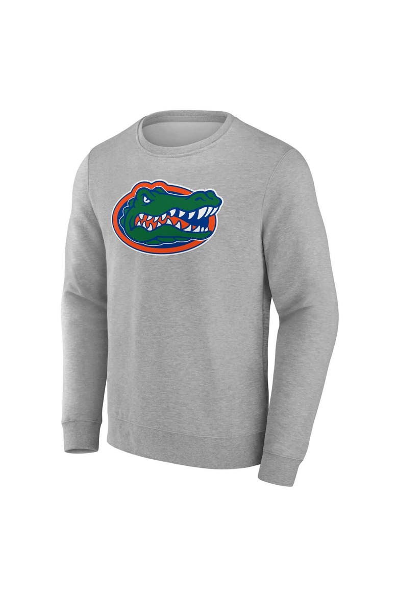 Men's Fanatics Gray Florida Gators Applique Fleece Pullover Sweatshirt, Alternate, color, Gray