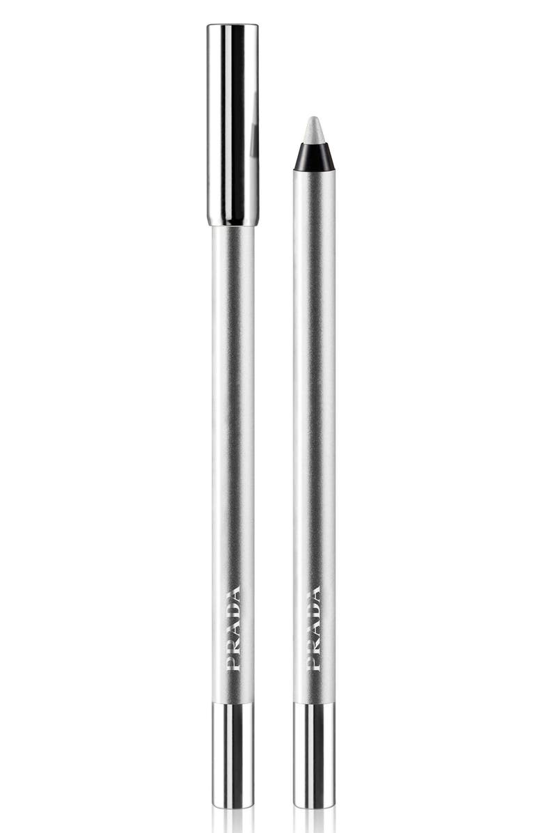 Prada lines Durable Gliding Waterproof Eye Pencil, Main, color, Argento