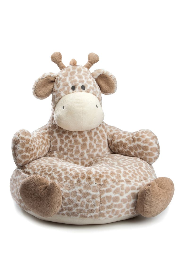 Giraffe Plush Baby Chair, Main, color, TAN