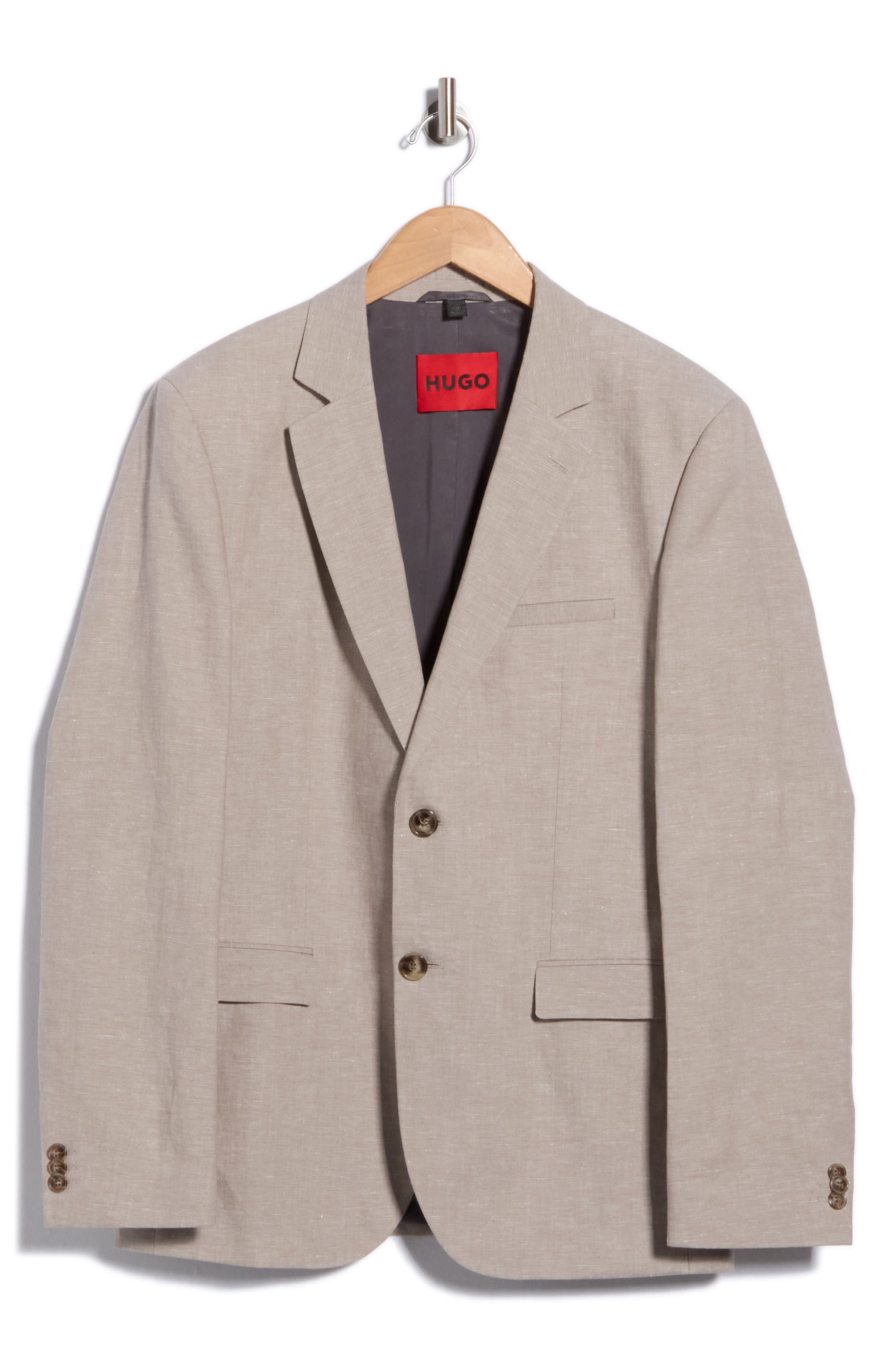 Arti Slim Fit Cotton & Linen Suit Jacket