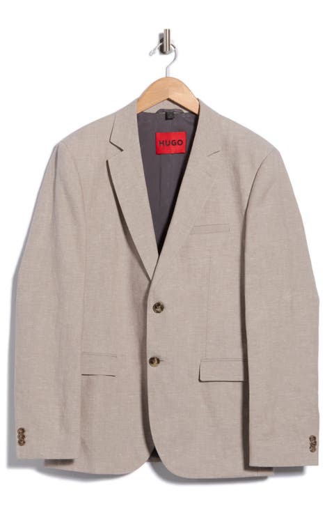 Arti Slim Fit Cotton & Linen Suit Jacket