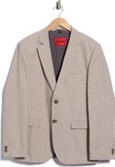 HUGO Arti Slim Fit Cotton & Linen Suit Jacket
