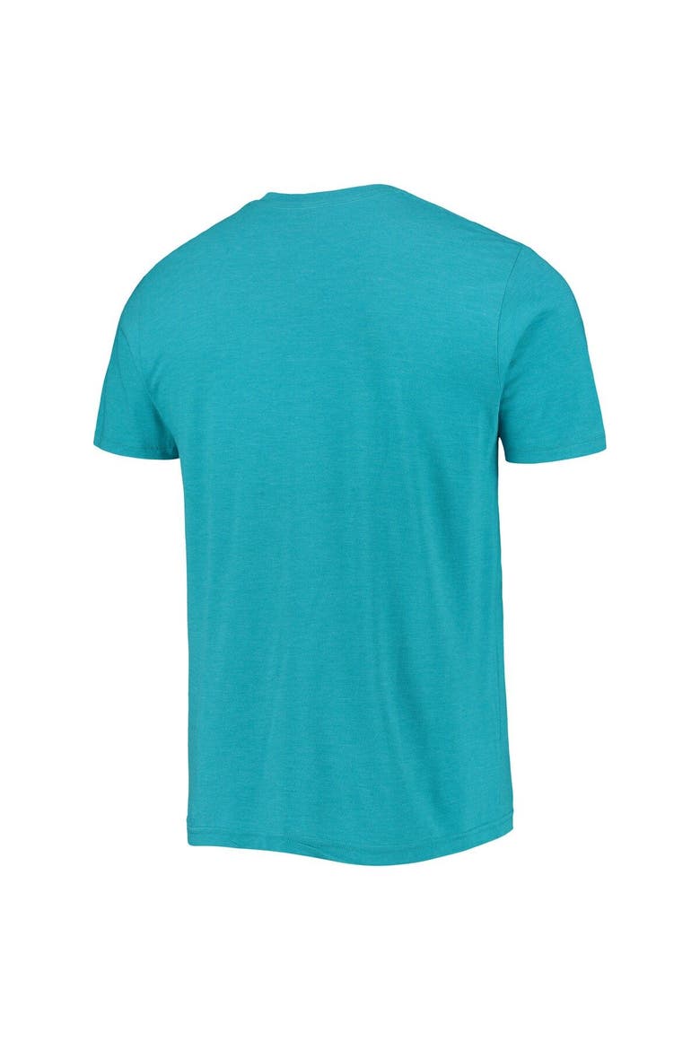 Men's Homage LaMelo Ball Heathered Teal Charlotte Hornets Caricature Tri-Blend T-Shirt, Alternate, color, Teal