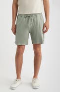 ALEX CRANE Caza Featherweight Knit Organic Cotton Drawstring Shorts