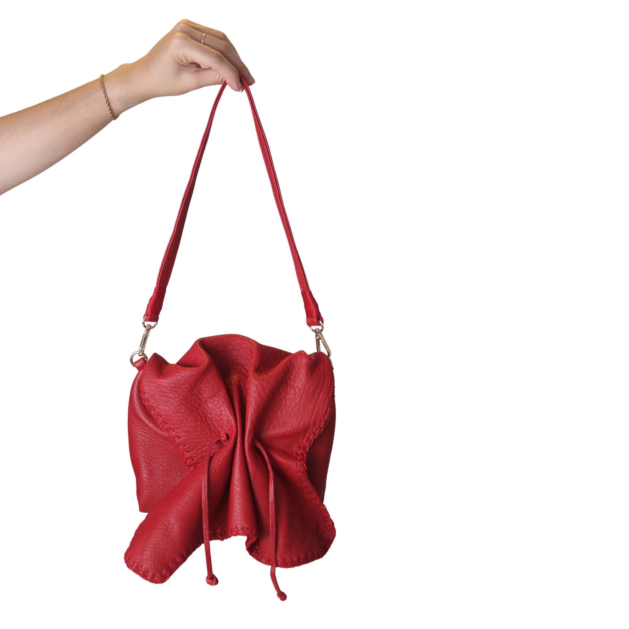 Medium Butterfly Lambskin Bag, Alternate, color, Red