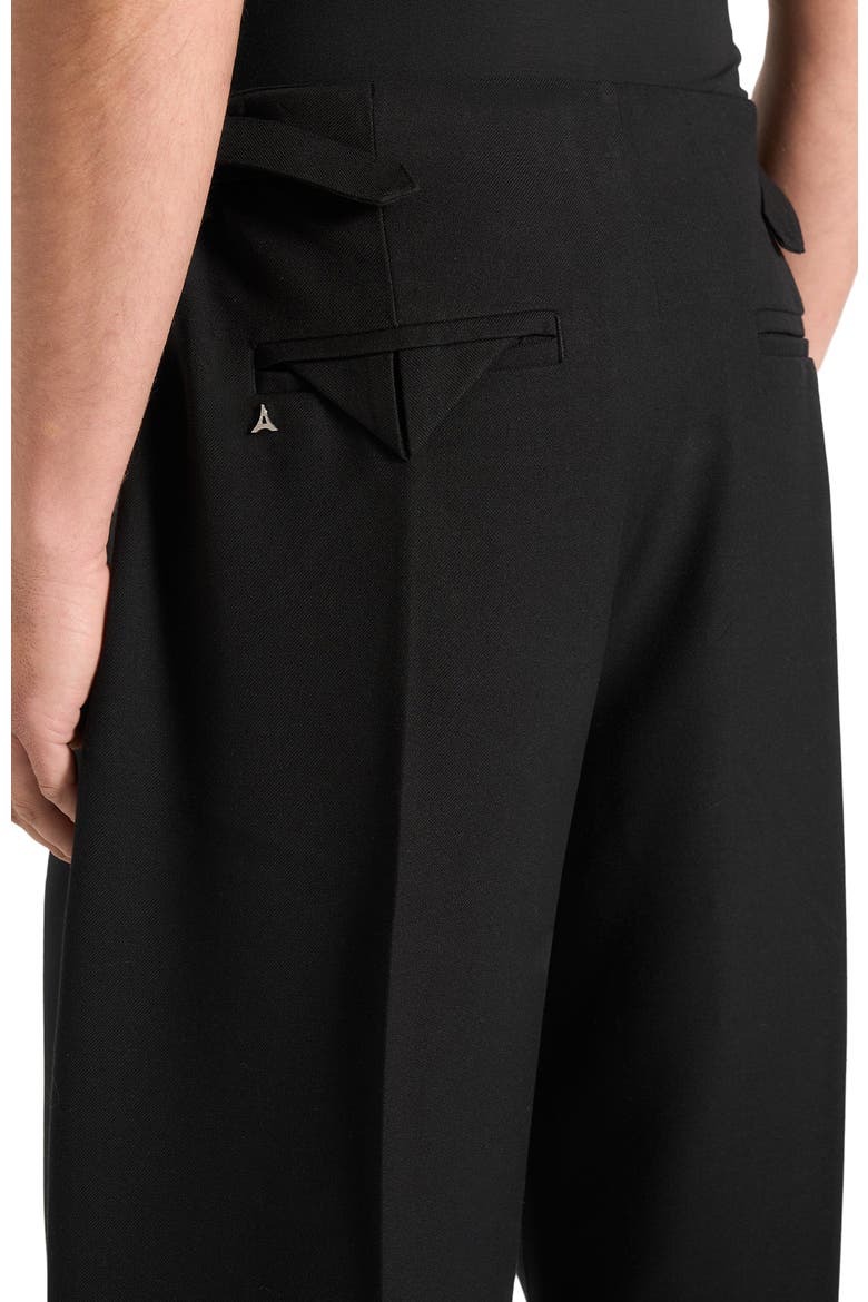 Lior Box Pleat Wide Leg Trousers, Alternate, color, Black