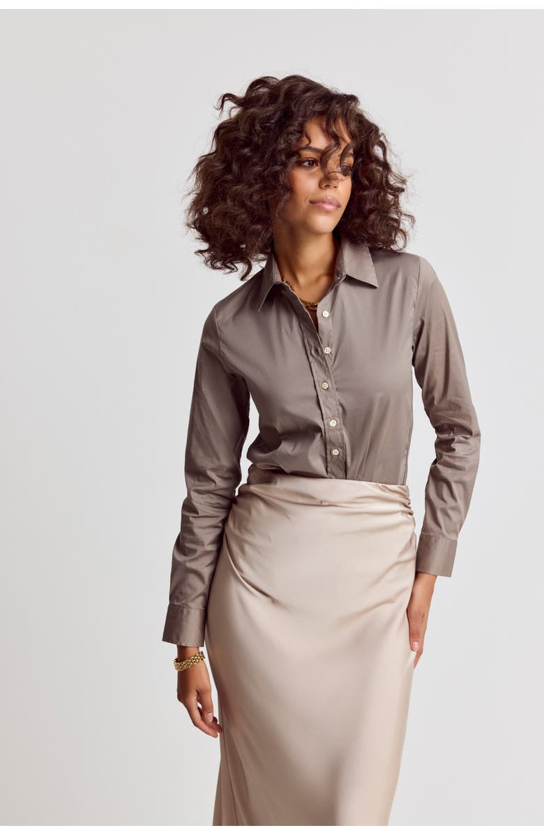 The Shirt by Rochelle Behrens The Icon Shirt, Alternate, color, Khaki