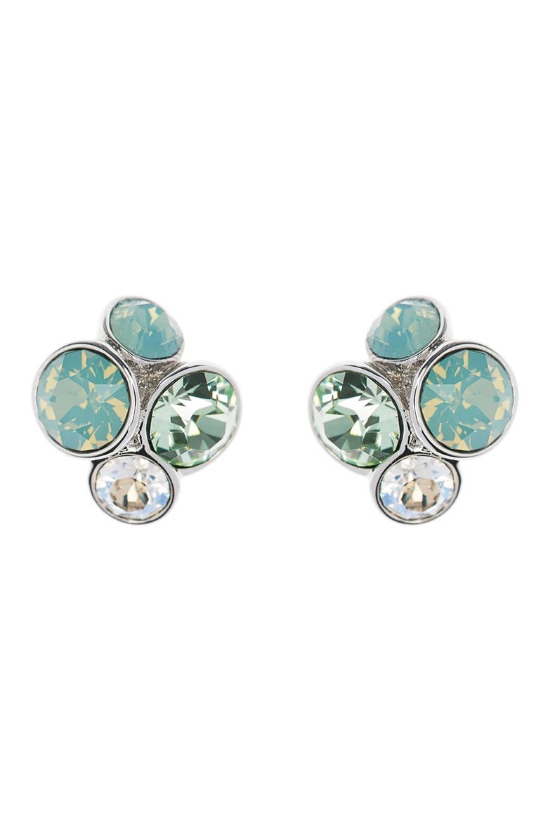 Lynda Jewel Cluster Stud Earrings, Main, color, Z/DNUMINTMULTI/SILVER